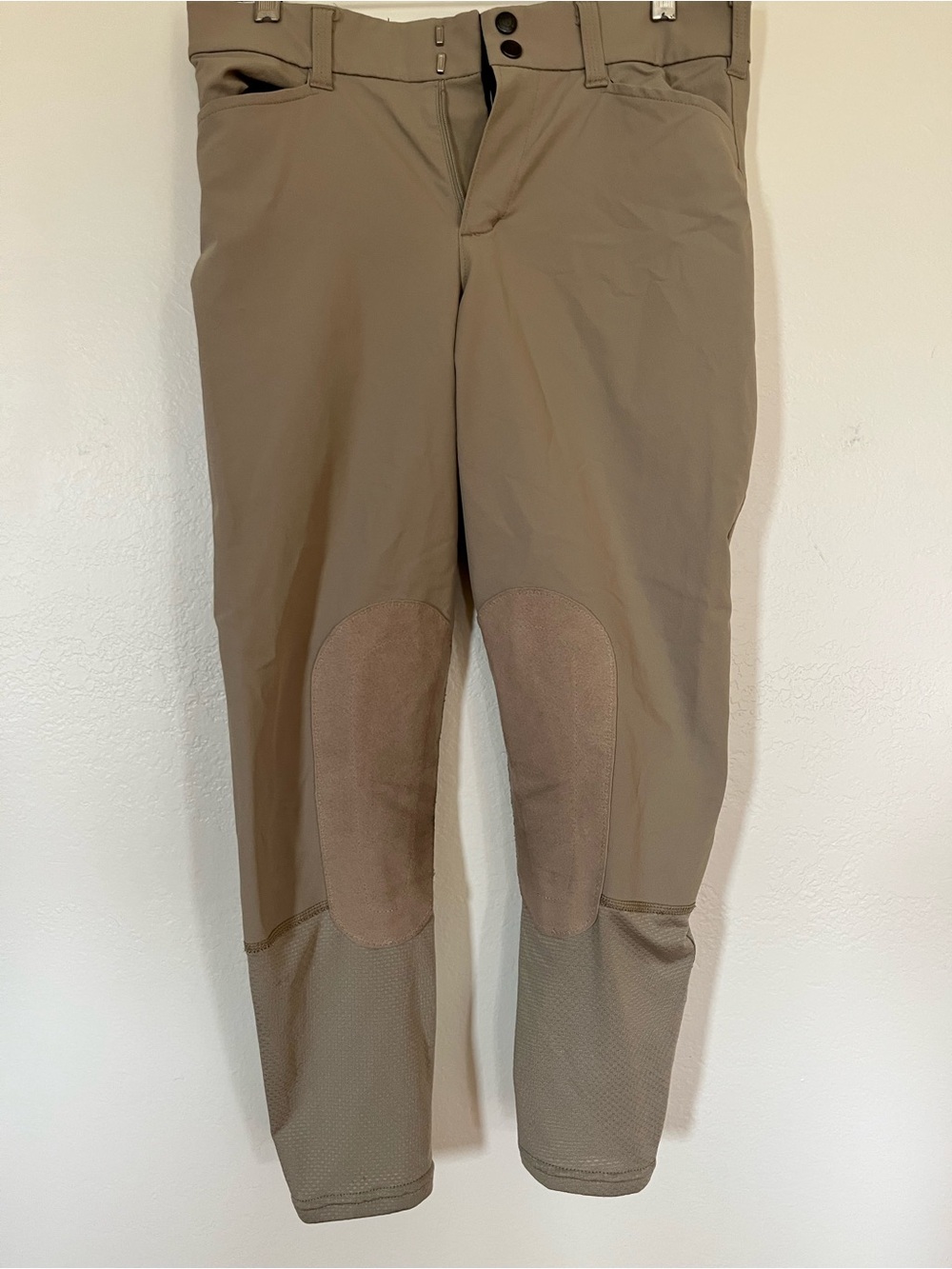 Women's Knee Patch Riding Breeches - Tan